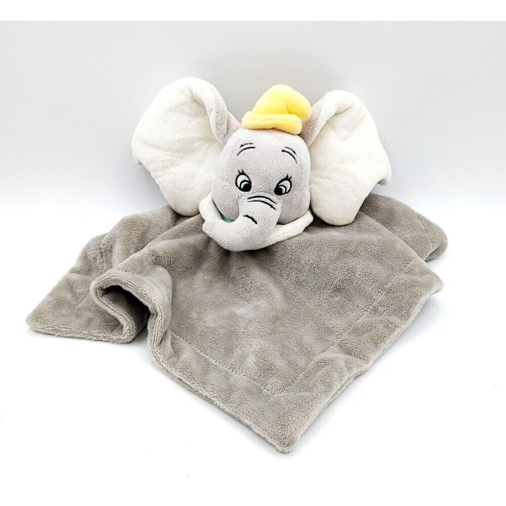 Disney Baby Lovey Dumbo Elephant Gray Security Blanket Plush 12"